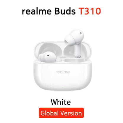 Global Version realme Buds T310 True Wireless Earphone 46dB Active Noise Cancelling TWS Earphone Bluetooth 5.4 For realme phone