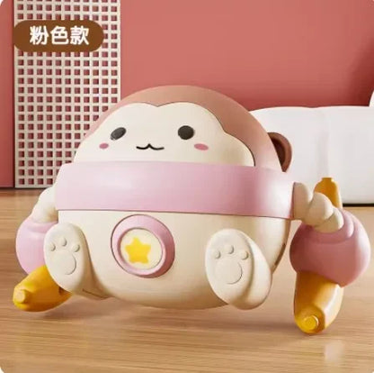 Baby Toys Voice Controlled Electric Rolling Monkeys Singing and Dancing Babies Aged 0-11 Practicing Raising Their Heads