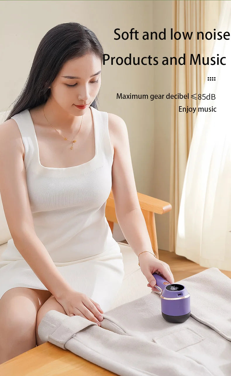 Lint Remover For Clothing Hair Ball Trimmer Fuzz Pellets Clothes Sweater Fabric Shaver with LED Digital Electric Fluff Lint Remo