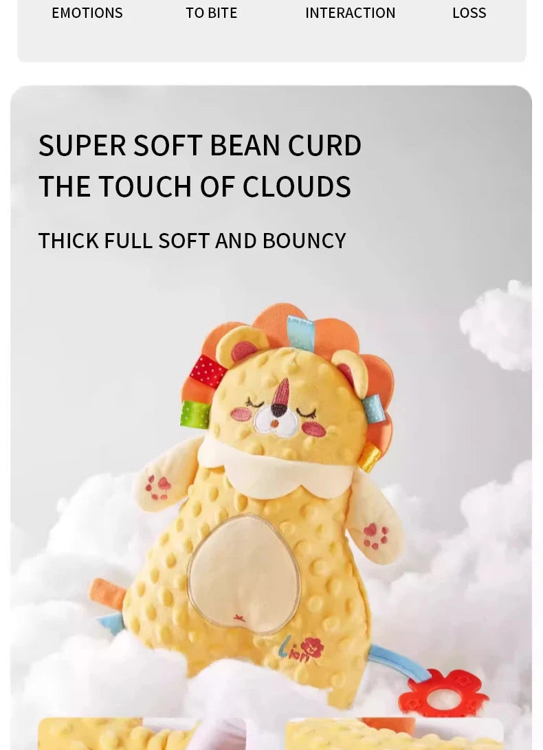 Baby Comforter Blanket Plush Stuffed Animal Security Blanket for Babies Soothe Appease Towel Soft Plush Newborn Sleeping Dolls