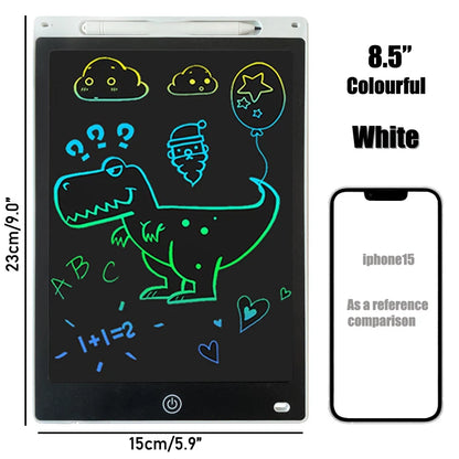 LCD Writing Tablet Doodle Board,8.5 inch Colorful Drawing Pad, Electronic Drawing Tablet, Drawing Pads, Travel Gifts for Kids