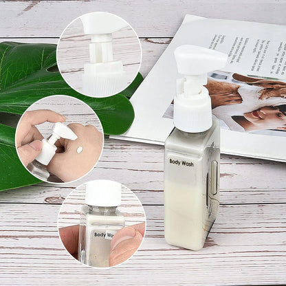 Travel Size Toiletries,4pcs Travel Container,Travel Bottle Leak Proof with Label,TSA Approved Reusable Containers For Toiletries