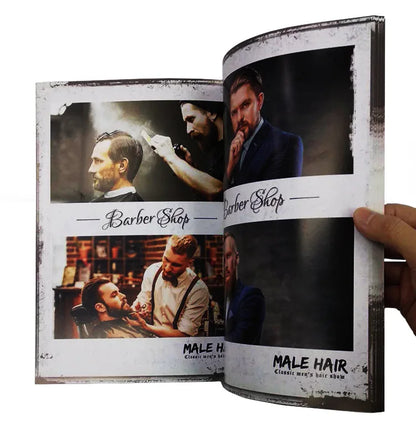 2020 New European and American Oil Head Sculpture Hairstyle Oil Head Design Book for Men's Hair Style