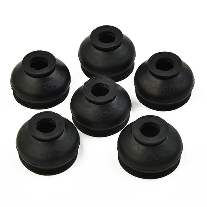 6pcs Ball Joint Boot Suspension Steering Dust Cover Track Tie Linkage Rubber Dust Boot Covers Track Rod End Replacement Kit