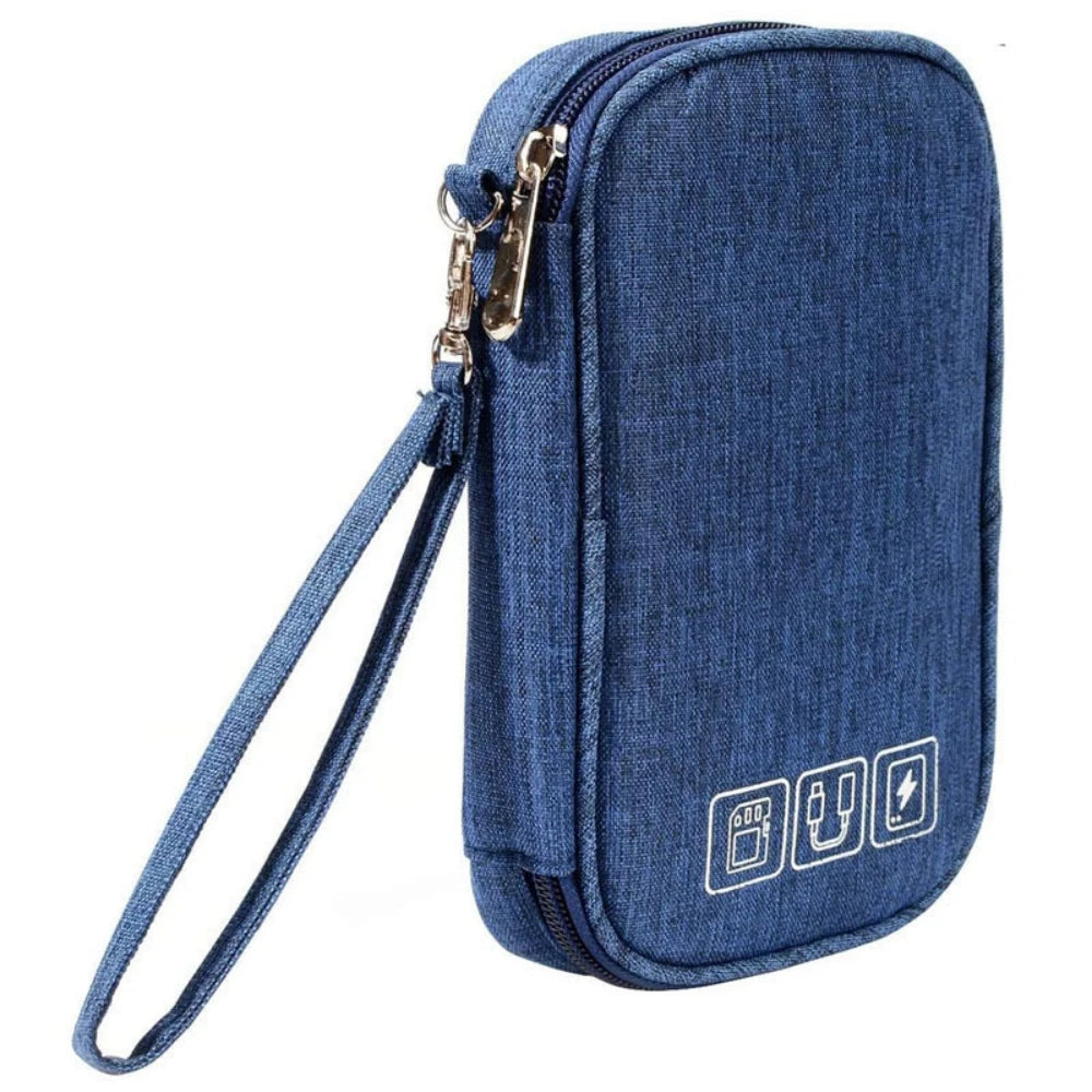 Travel Cable Organizer Pouch Electronic Accessories Carry Case Portable Waterproof Storage Bag For Cord, Charger, Phone Earphone