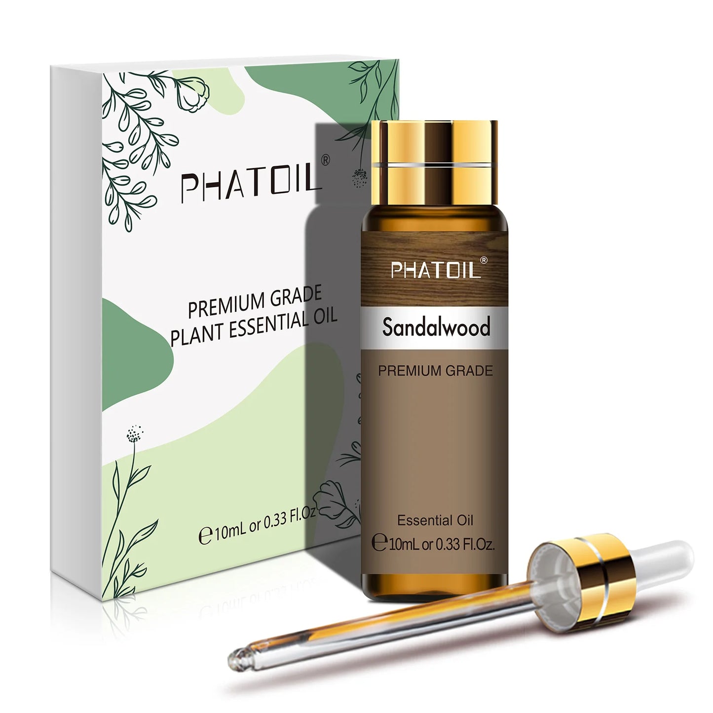 PHATOIL 1PCS 10ml Natural Essential Oils for Diffuser Massage Spa Lavender Vanilla Lemon Bergamot Aromatherapy Essential Oils