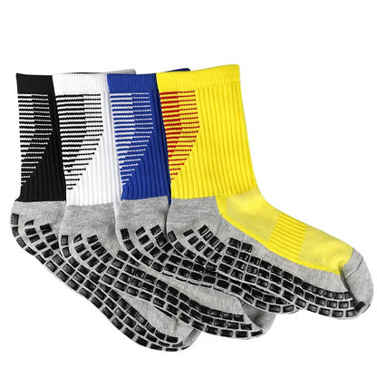 Sports 2025 and New Football Socks Women Men New Socks Non-slip Silicone Bottom Soccer Basketball Grip Socks