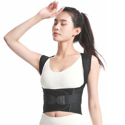 AOLIKES Back Brace Posture Corrector for Men and Women - Adjustable Posture Back Brace for Upper and Lower Back Pain Relief