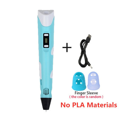 3D Printing Pen Diy Drawing Pens with Lcd Screen Pla Printing 1.75Mm Filament Birthday Christmas Toys Gifts for Kids