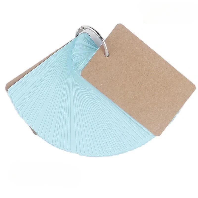 50 Sheets/set Blank Mini Notepad Memo Pad Portable Binder Mini Notebook Stationery Sticky Note for Students Staff