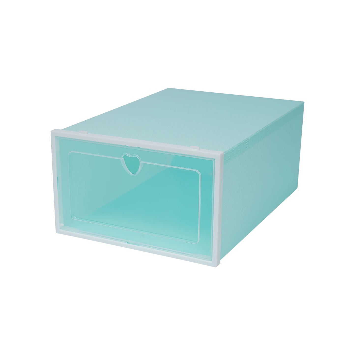 20Pcs Foldable Shoe Storage Boxes with Lids Transparent Stackable Containers Drawer Style PP Plastic Shoe Organizers