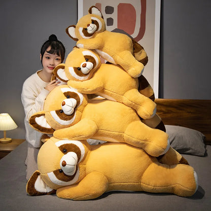 Plush Raccoon Doll Toy Appease Toys Adorable Bedroom Decor Red Panda Plush Toy Christmas Gift