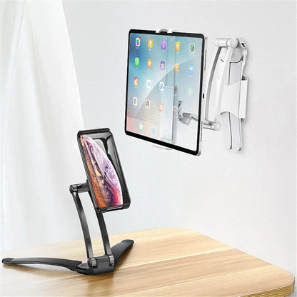 Kitchen Tablet Stand 360 Portable 6 To 12.9 Inch Universal Tablet Stand & Phone Holder for Wall Desktop Tablet Mount