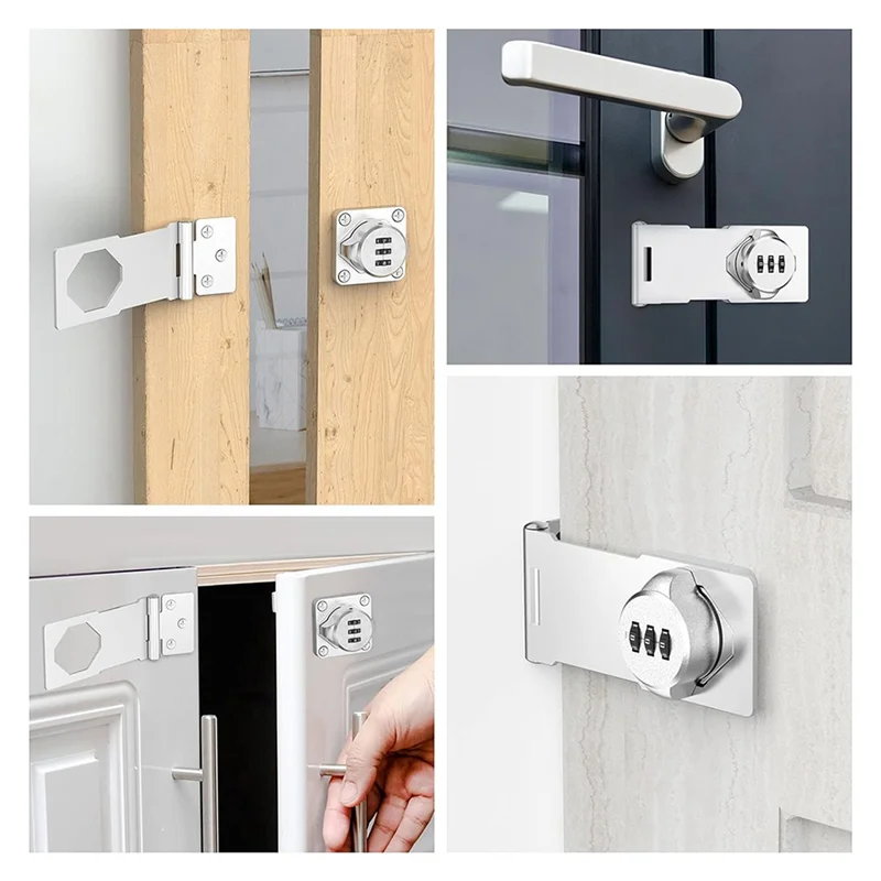 Daily Sale Keyless Cabinet Combination Latch,Cabinet Password Locks For Cabinet,Mailbox,Office File Cabinet Lock Silver Easy To