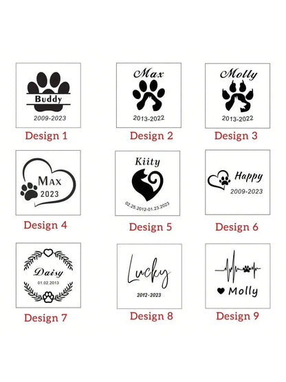 Customized pet souvenir gifts, wooden pet hair souvenir box, personalized pet fur souvenirs