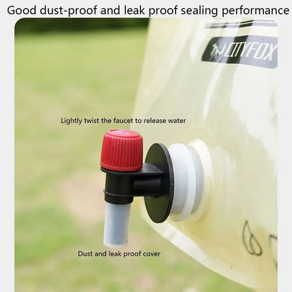 Outdoor Water Storage Bag 8L With Faucet Valve Travel Camping Food Grade Large Capacity Portable Foldable Plastic Water Bag