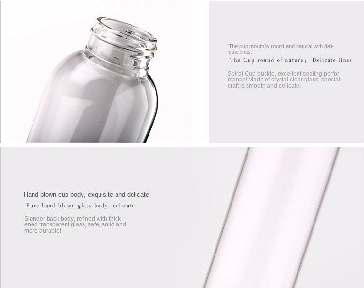 550ml Travel bottle Car Shatterproof hand Portable Glass Water Bottle new arrival Worldwide Store