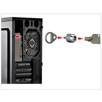 Security  Keys Lock Protections Anti-theft Office Desktop Computer PC Hosting Chassis Management Computer Case Lock with Keys Re