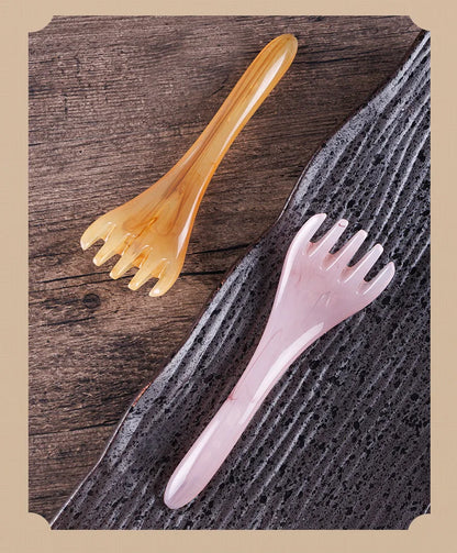 Head Massager Scalp Gua Sha for Body Neck Leg Massage Five-claw Head Scraping Stick Massage Scraping Claw Massage Visage Relax