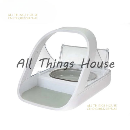 Surefeed smart chip recognition induction multi-cat automatic feeder wet food preservation pet cat bowl insect control gift chip