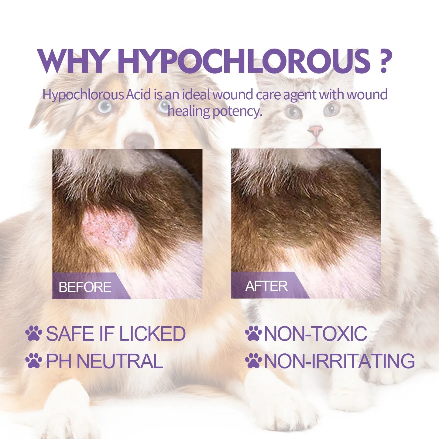 60ml Pet Skin Itching Spray Antimicrobial No Alcohol Removing Mites And Relieving Cleaning Care Supplies For Dogs And Cats