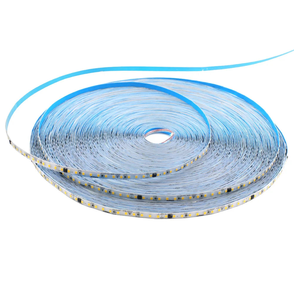 5m 10m 20m 50m LED Strip Light AC 220V 230V 240V IP55 2835 120 LEDs Flexible Ribbon Rope Lights Tape 9 Colors Home Decoration