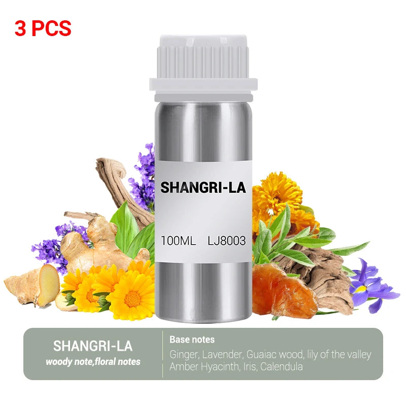 3 Pcs 100ml Essential Oils for Diffuser Humidifier Aroma Oil Pure Natural Humidifying Diffuser Essential Oils Home Hotel Bedroom