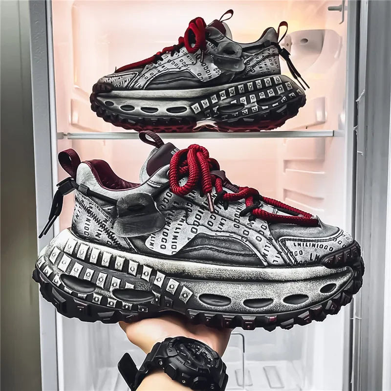 Casual Sneaker Men's Sneakers Loafers Wear-resistant Non-Slip Fashion Sports and Leisure Shoes for Men Outdoor Thick Bottom