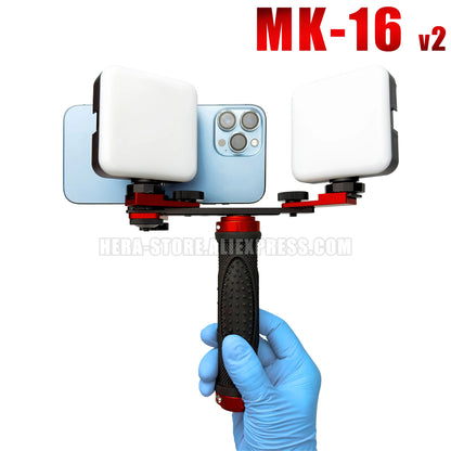 Dental Photo LED Light. Dental Photography Light. Macro, Polarizer, Intraoral, Denture Photo With Phone Lamp For Dentistry