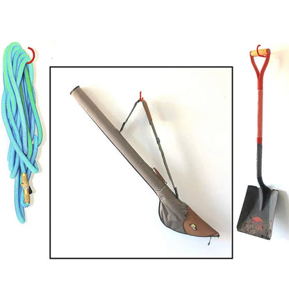 Bicycle Hanger Hooks Wall Mounted Screw-in Storage Hook Set Heavy Duty Hooks  For Garage Garden Tool