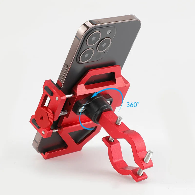 Bicycle Phone Holder Upright Aluminum Alloy Phone Holder Mountain Bike Phone Navigation Holder Phone Holder