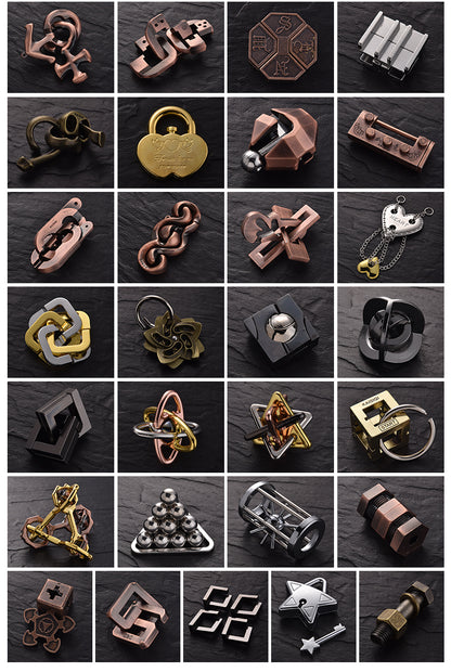 Lock Puzzles For Adults Kids Classic IQ Metal Teasers Unlock Układanka Logiczna Juguetes Y Aficiones cast puzzle