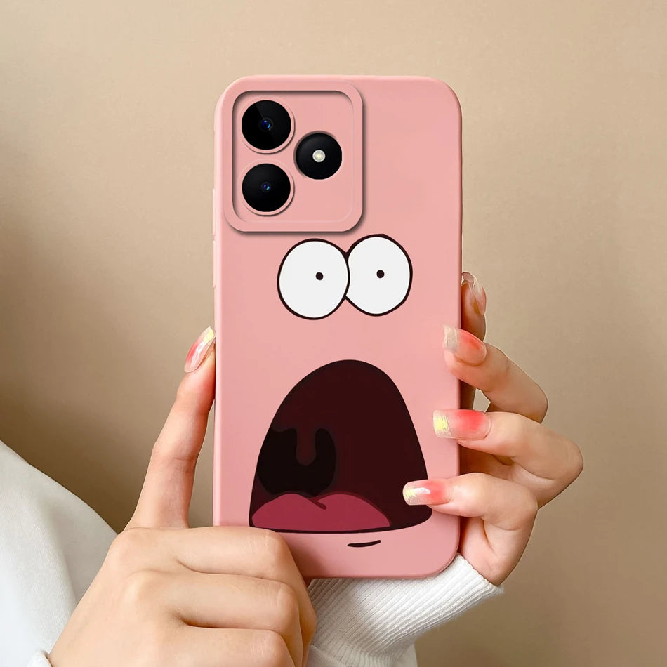 Case For Realme Note 50 Flower Painted Upgrade Lens Protection Soft Back Cover Model RMX3834 Liquid Silicone Phone Protectors