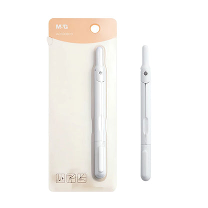 M&G Push-Free Mechanical Lead Compass *1 with Cap for Student Exam Drawing Student Stationery White