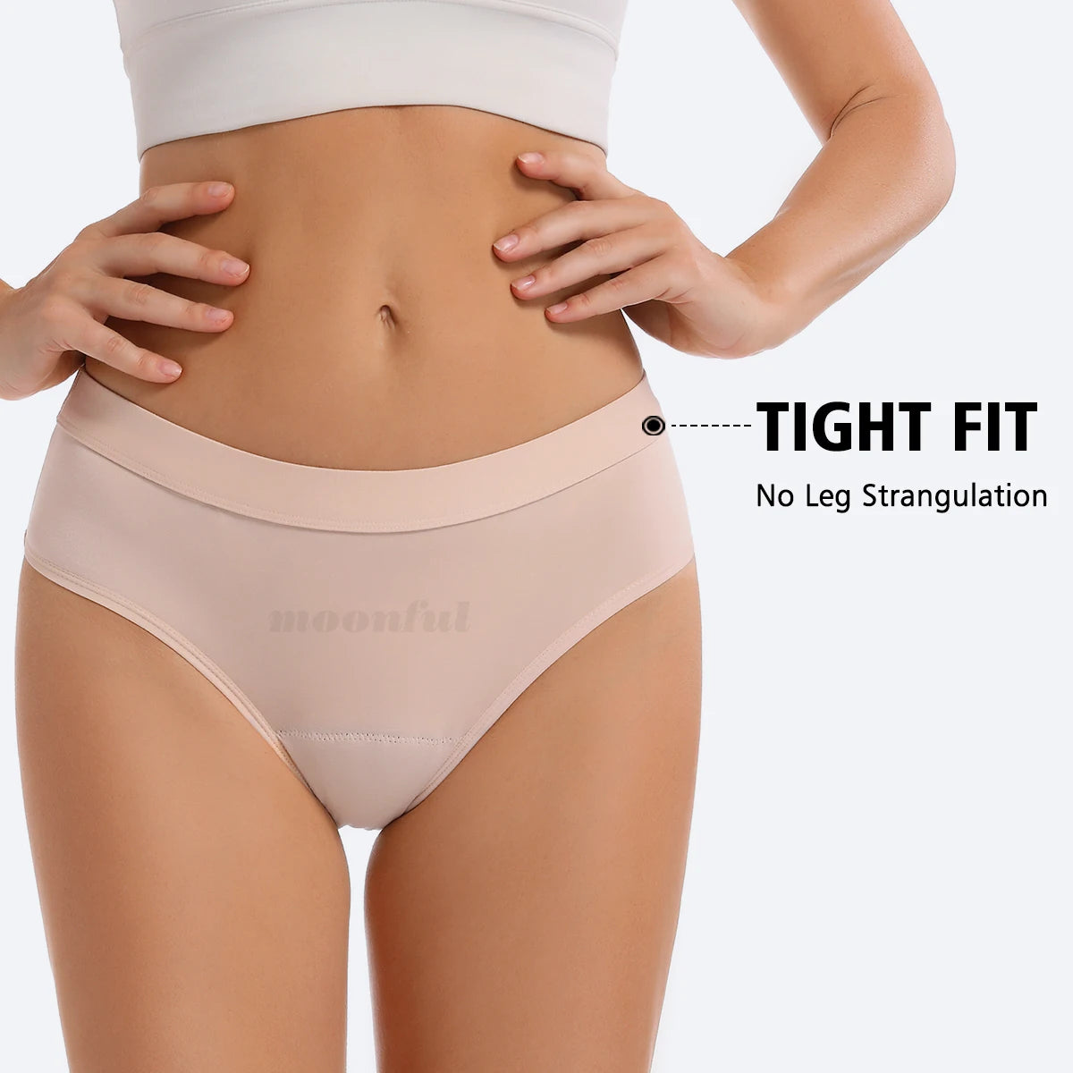 Women's Menstrual Panties Leak Proof Bikini Menstrual Strong Menstrual Cycle Absorbent Underwear Abundant Flow Menstrual Briefs