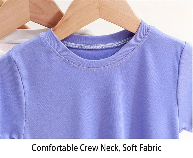 Infant Clothing Summer Baby Boys Cotton Printing Short Sleeve Kids Girls Breathable Casual T-shirts Fashion Girl Tops 1-3Y