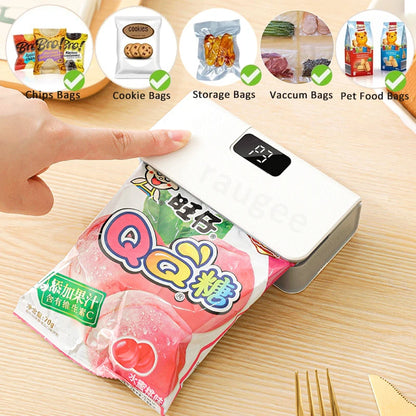 Mini Bag Sealer Plastic Bag Heat Sealer Plastic Bag Sealing Machine USB Rechargeable Portable Package Bags Sealer