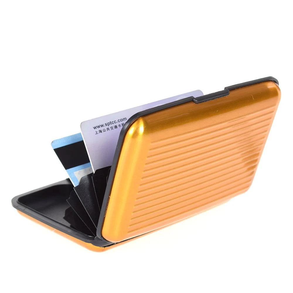 Aluminum Anti-Theft Wallets RFID Blocking Credit Card Holder RFID Wallet Metal Waterproof ID Card Case Coin Purse For Men Women