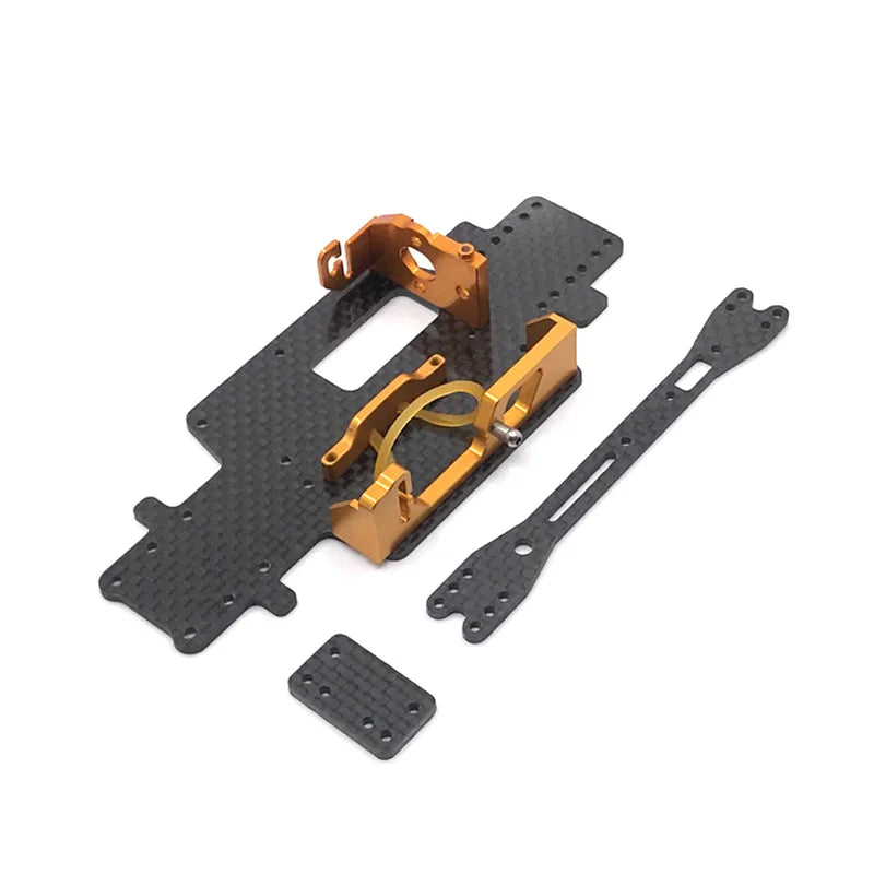 WLtoys 1/28 284131 K969 K979 K989 K999 P929 P939 RC Car Parts Metal Upgrade Modification Motor Mount Carbon Fiber Floor