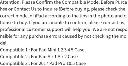 TBTIC Tablet For IPad Case Air 5 4 10.9 Pro 11 10th Funda 9th 8th 7th Generation 10.2 6th 5th 9.7 Mini 6 5 4 Air 3 10.5 Cover