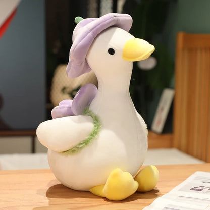 Lovely Duck Doll Flower Duck Plush Toy Stuffed Animal Plush Toy Best Gift Kawaii Plushie Toy Simulation Funny Doll