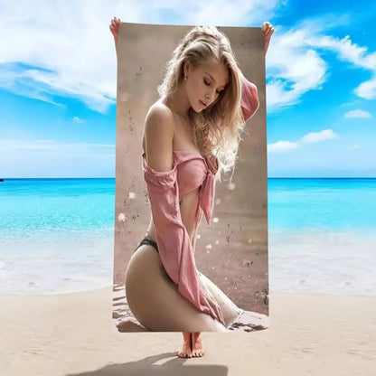 Womens-Sexy-Girl Towel Beach Towel for Your Summer Getaways! Suitable for towels, bath towels, beach towels