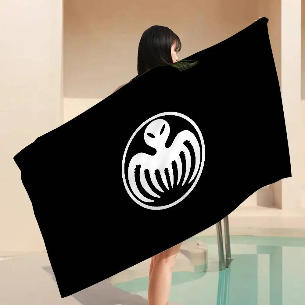 British Legend J-James B-Bond 007 Cartoon Beach Towel Cute Kawaii Room Decor Bath Girls Children Hand Towels For Bathroom Shower