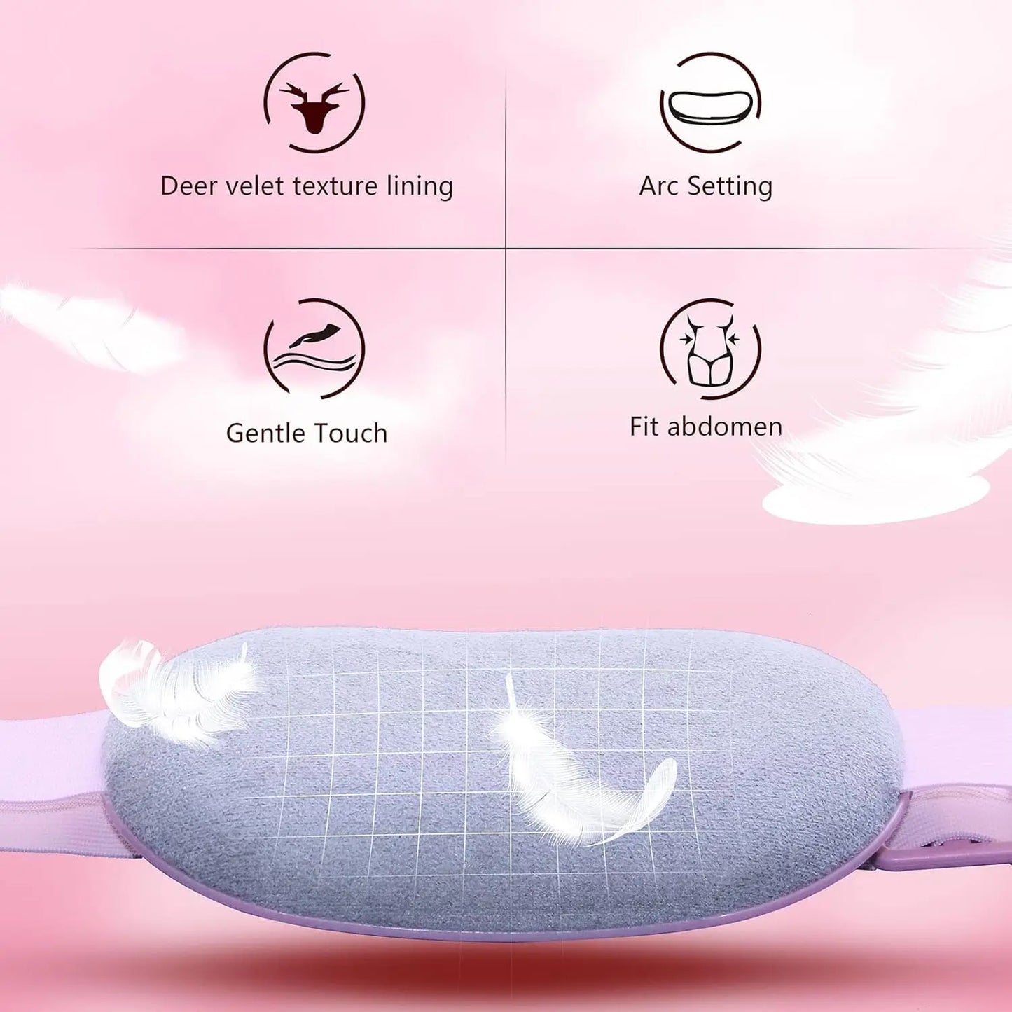 Menstrual pain relief waist massager, can alleviate pain in the uterus, abdomen, and waist, a gift for women and girls