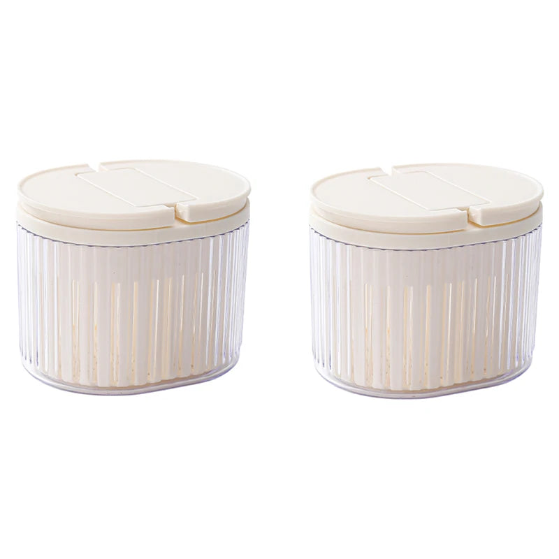 Refrigerator Storage Box Food Vegetable Fruit Storage Box Fridge Organizer Drain Basket Onion Ginger Clear With Lid Crisper