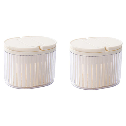 Refrigerator Storage Box Food Vegetable Fruit Storage Box Fridge Organizer Drain Basket Onion Ginger Clear With Lid Crisper