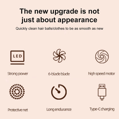 Electric Lint Remover Electric Hairball Sweater Trimmer Type-C USB charging Convenient Smart LED Pellet Cutter Fast Household