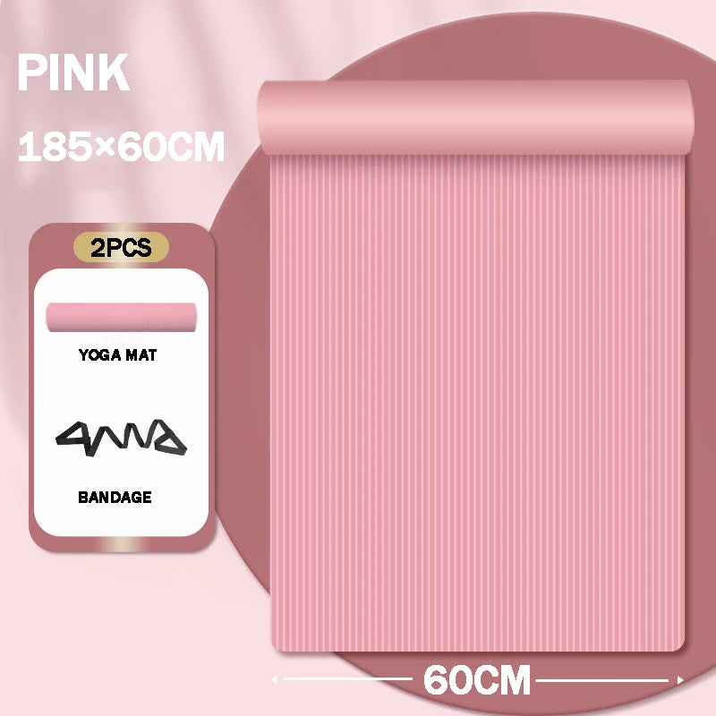 Yoga Mat Anti-skid Sports Fitness Mat Thick NBR Comfort Foam Yoga Matt For Exercise Yoga And Pilates Gymnastics Mat