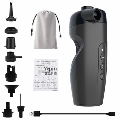 Electric Air Pumps Wireless Inflator Plastic Rechargeable for Camping Gear Paddle Board Pool Toys Tire Quick Inflation