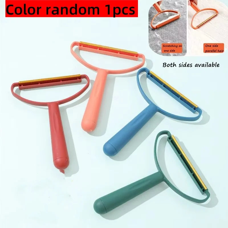Double-Side Lint Remover Portable Pet Hair Remover Brush Manual Fluff Remover Clothes Fuzz Fabric Shaver Carpet Clothes Brush